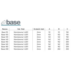 BASE PODSTAWA POD SŁUP DREWNIANY