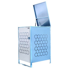 MODULO WIATY NA ŚMIETNIK STAL NIERDZEWNA HEXAGON