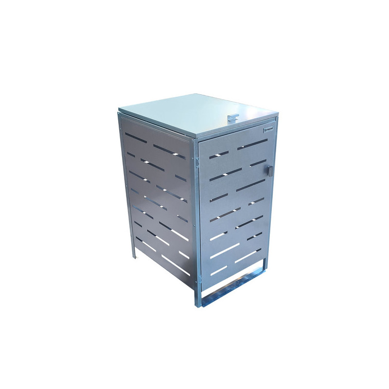 MODULO WIATA NA 1 ŚMIETNIK STAL NIERDZEWNA PASKI