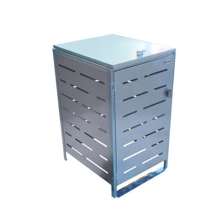 MODULO WIATA NA 1 ŚMIETNIK STAL NIERDZEWNA PASKI