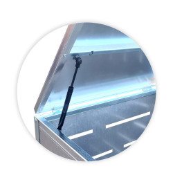 MODULO WIATA NA 1 ŚMIETNIK STAL NIERDZEWNA PASKI