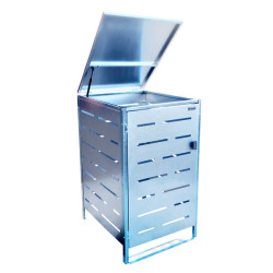 MODULO WIATA NA 1 ŚMIETNIK STAL NIERDZEWNA PASKI