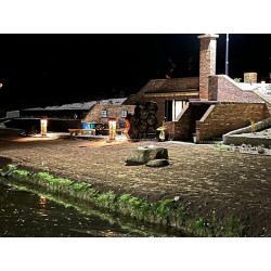 Lampa ogrodowa ze stali Corten 2mm - obudowa