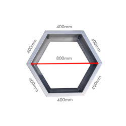 HEXAGON 400 - STOJAK NA DREWNO 1 MODUŁ