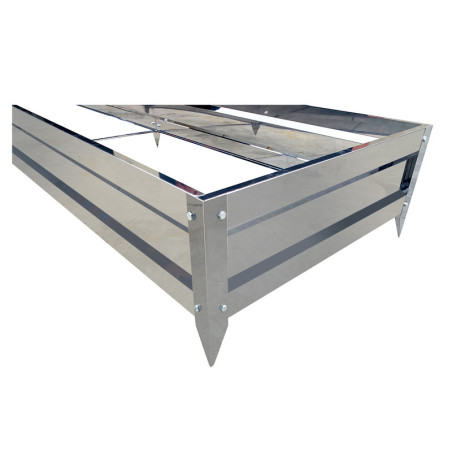 Zielnik, warzywniak, zieleniak, grządka 240x65x20 ze stali nierdzewnej