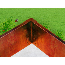 Narożnik wewnętrzny do obrzeży trawnikowych zagiętych Corten/Korten