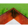 Narożnik wewnętrzny do obrzeży trawnikowych zagiętych Corten/Korten