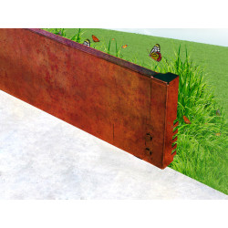 Narożnik zewnętrzny do obrzeży trawnikowych zagiętych Corten/Korten