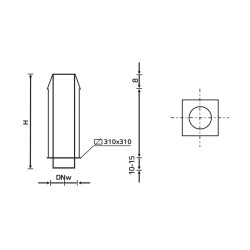 PRZEDŁUŻENIE KOMINA IZOLOWANE STOŻEK