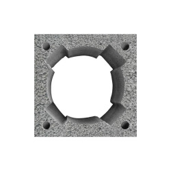 PUSTAK KOMINOWY KP 48x48x24 KERAMZYT Z OTWORAMI NA PRĘTY ZBROJENIOWE