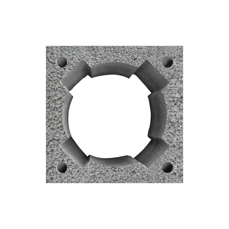 PUSTAK KOMINOWY KP 48x48x24 KERAMZYT Z OTWORAMI NA PRĘTY ZBROJENIOWE