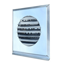 KRATKA WYRZUTNIA CZERPNIA WENTYLACYJNA INOX POD RURĘ