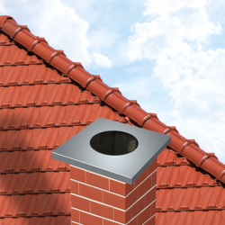 NASADA KOMINOWA / PŁYTA / CZAPKA INOX