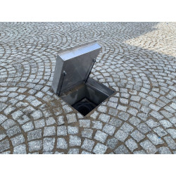 Właz rewizyjny / studzienka + amortyzatory gazowe stal nierdzewna