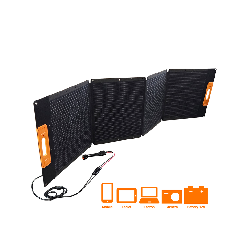 4 PANELE FOTOLTAICZNE SKŁADANE, WALIZKA, 210W