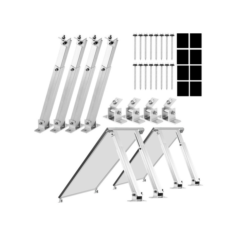 Uchwyt regulowana podstawa 30-60st. do panela fotowoltaicznego ALU kpl. 2 PANELE