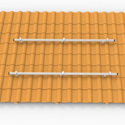 Zestaw uchwytów dachowych do 2 paneli fotowoltaicznych 25-40mm