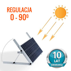 2x Ekierka, trójkąt regulowany 1040x545 do montażu paneli fotowoltaicznych 0-90°