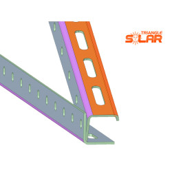 Ekierka, trójkąt regulowany 1800x525 do montażu paneli fotowoltaicznych 0-90°