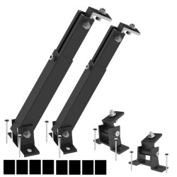 Uchwyt regulowana podstawa 15-30st. do panela fotowoltaicznego 1 PANEL czarny