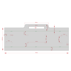 Płyta montażowa do wyciągarek samochodowych 92
