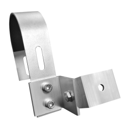 Zestaw uchwytów balkonowych do 2 paneli - okrągłe