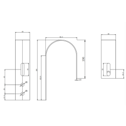 Zestaw uchwytów balkonowych na 1 panel - okrągłe