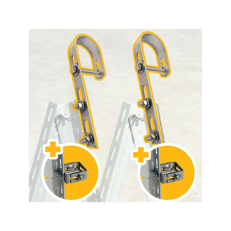 Uchwyt balkonowy Round - komplet na 1 panel