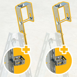 Uchwyt balkonowy prosty - komplet na 1 panel