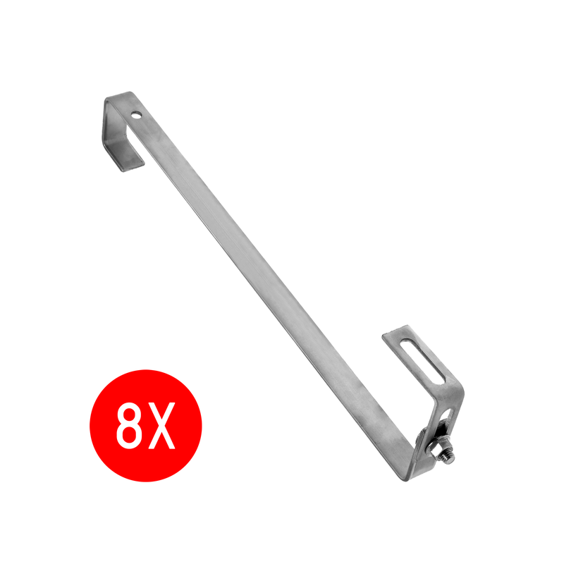 8x UCHWYT REGULOWANY TYPU S470 DO PANELI FOTOWOLTAICZNYCH