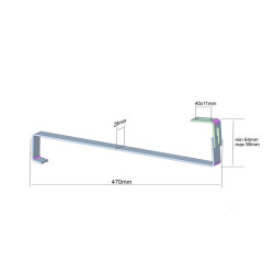 48x UCHWYT REGULOWANY TYPU S470 DO PANELI FOTOWOLTAICZNYCH