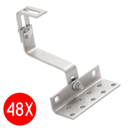 48x HAK - UCHWYT REGULOWANY PV DO KROKWI 115MM