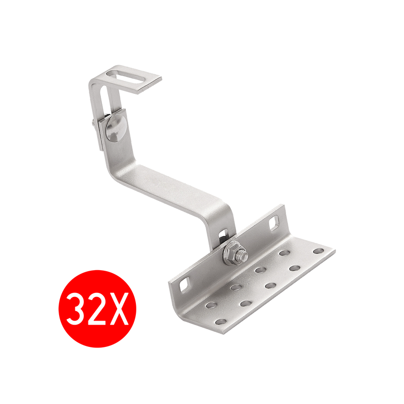 32x HAK - UCHWYT REGULOWANY PV DO KROKWI 145MM