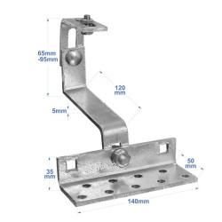 HAK - UCHWYT REGULOWANY PV DO KROKWI OCYNK