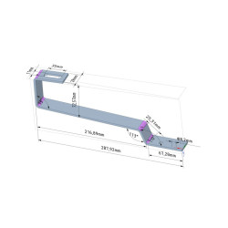 UCHWYT DO KARPIÓWKI NIEREGULOWANY