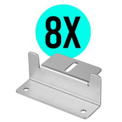 8x Uchwyt typu Z do montażu paneli fotowoltaicznych