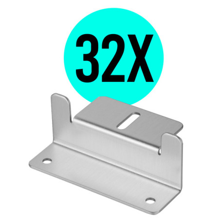 32x Uchwyt typu Z do montażu paneli fotowoltaicznych