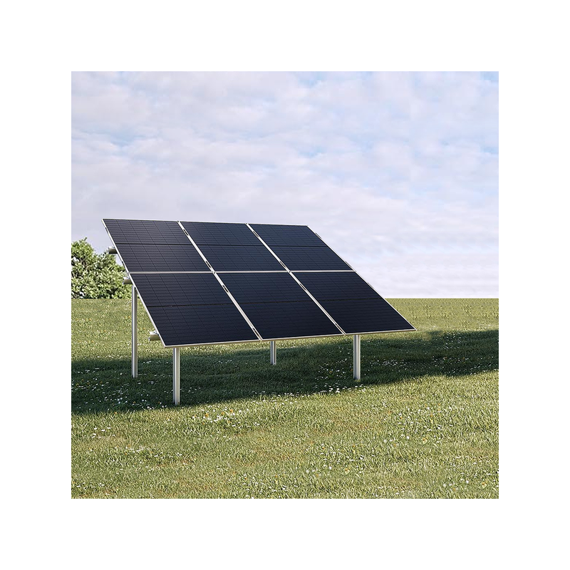 Konstrukcja gruntowa do montażu 6 paneli