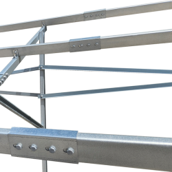 Konstrukcja gruntowa do montażu 8 paneli