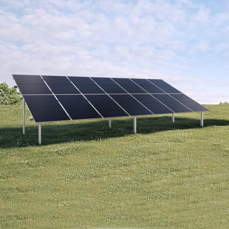 Konstrukcja gruntowa do montażu 14 paneli