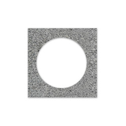 PUSTAK WENTYLACYJNY POJEDYŃCZY 24*24*24 Φ 160 KERAMZYT SZARY LB-10