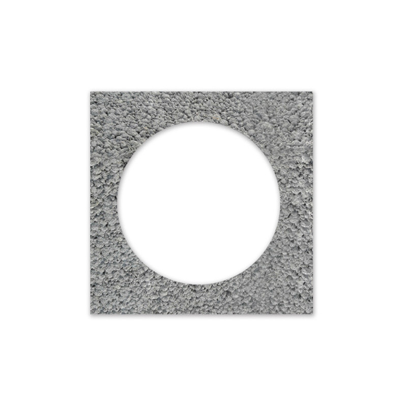 PUSTAK WENTYLACYJNY POJEDYŃCZY 24*24*24 Φ 160 KERAMZYT SZARY LB-10