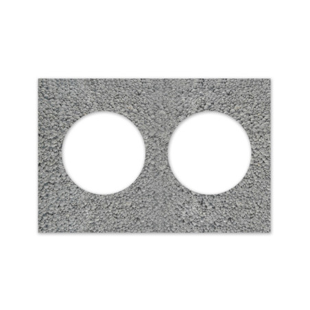 PUSTAK WENTYLACYJNY PODWÓJNY 48*24*24 KERAMZYTOWY Φ 160mm