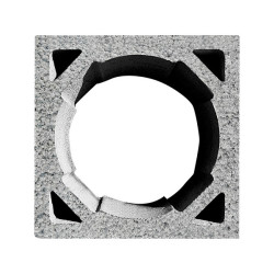 PUSTAK KOMINOWY KP 36*36*24 KERAMZYT Z OTWORAMI NA PRĘTY ZBROJENIOWE