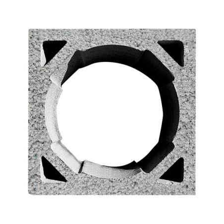 PUSTAK KOMINOWY KP 36*36*24 KERAMZYT Z OTWORAMI NA PRĘTY ZBROJENIOWE