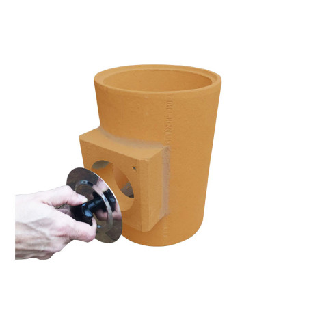 CERAMICZNY WKŁAD / TRÓJNIK WYCZYSTKOWY SPS Z ZATYCZKĄ