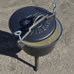 Kociołek myśliwski żeliwny emaliowany 8L (Fi270)