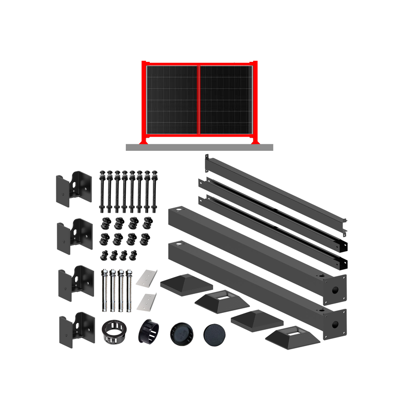 Zestaw ogrodzeniowy na 1 panel PV