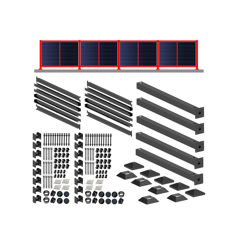Zestaw ogrodzeniowy na 4 panele PV