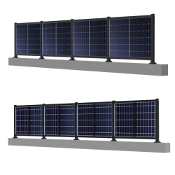 Zestaw ogrodzeniowy na 4 panele PV